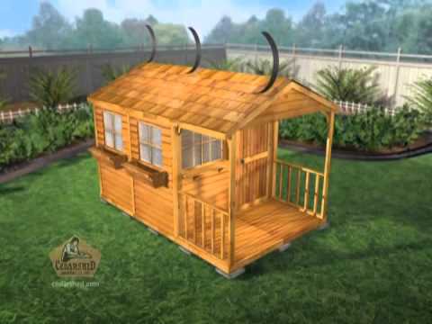 Cedarshed Clubhouse 8X12 Shed Assembly