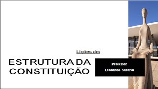 Direito Constitucional. Estrutura da Constituição de 1988. Preâmbulo, Corpo ou parte Dogmática, ADCT