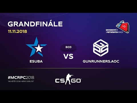 MČR 2018 | Finále: eSuba vs. Gunrunners | CS:GO