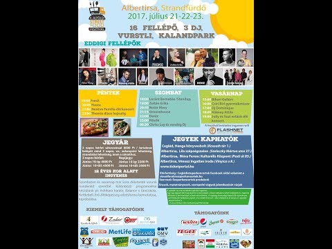 II. Alföldi Street Food Fesztivál Albertirsa 2017.07.21-23