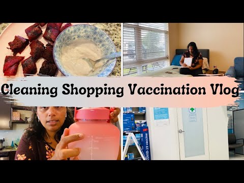 Covid -19 Vaccination | Cleaning | Shopping Vlog |USA Tamil Vlog