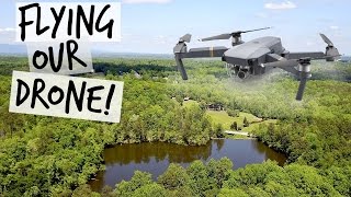 FINALLY FLEW THE DRONE! DJI MAVIC PRO FOOTAGE