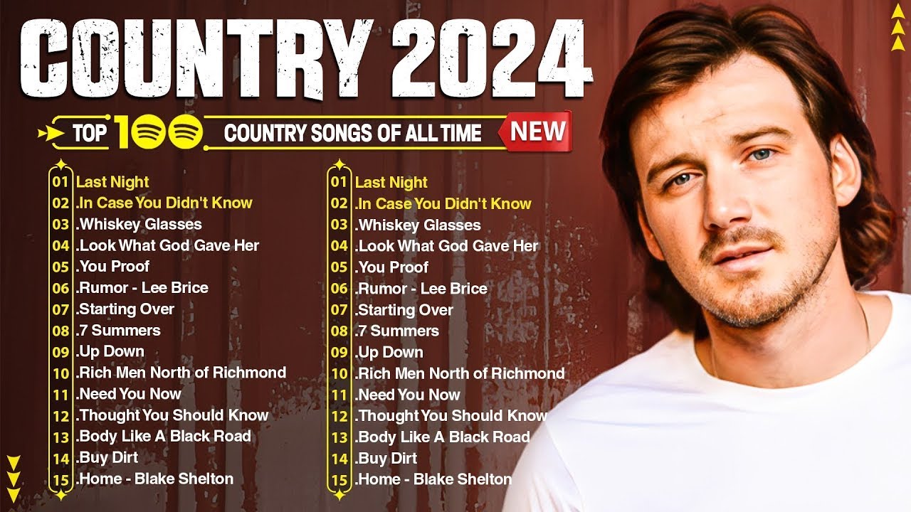 Country Music Playlist 2024  Luke Combs, Morgan Wallen, Chris Stapleton, Kane Brown, Jason Aldean