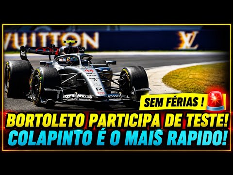 ​🚨 SEM FÉRIAS! BORTOLETO É ESCOLHIDO PARA TESTE CRUCIAL DA PIRELLI NA HUNGRIA! COLAPINTO LIDERA