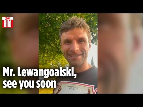 Thomas Müller schickt witzigen Gruß an Robert Lewandowski