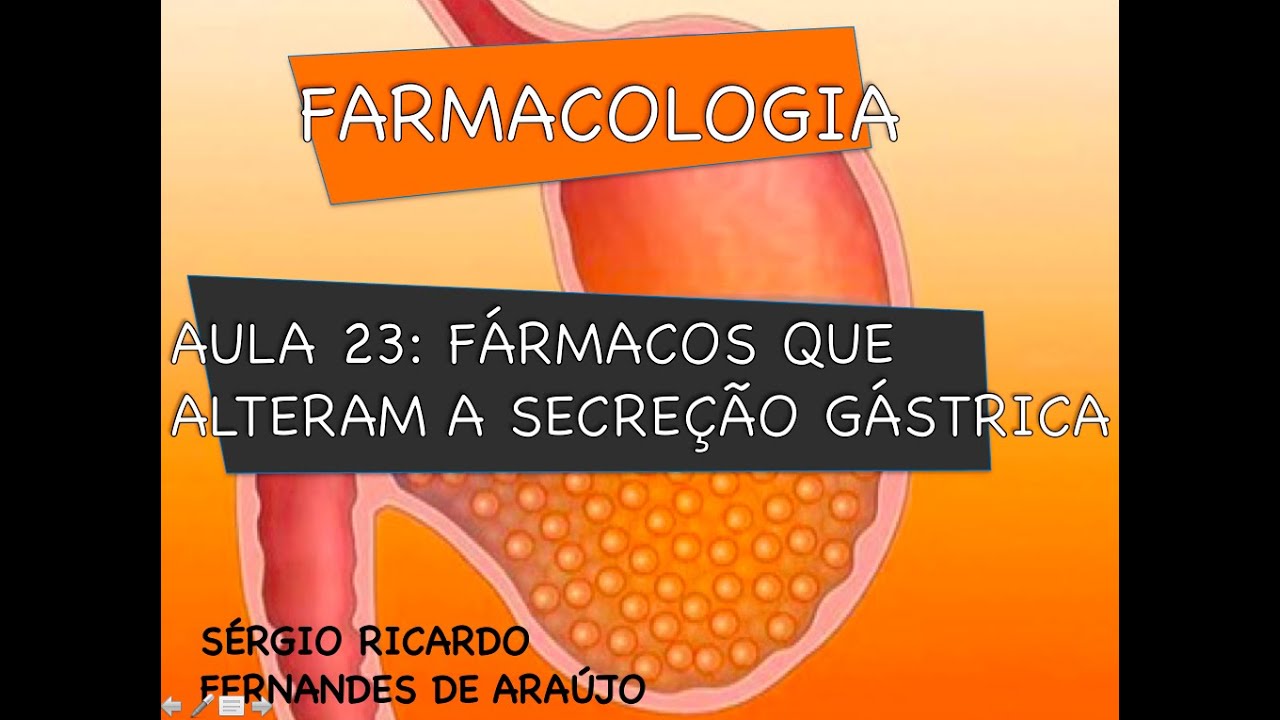 Curso de Farmacologia: Aula 23 - Farmacologia gastrica - Fisiopatologia