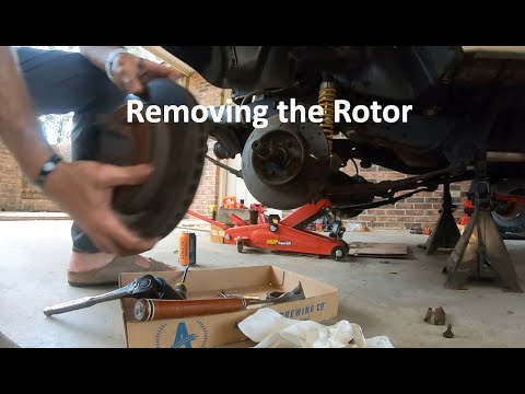 Jeep CJ7 Front Brake Rotor Hub Removal