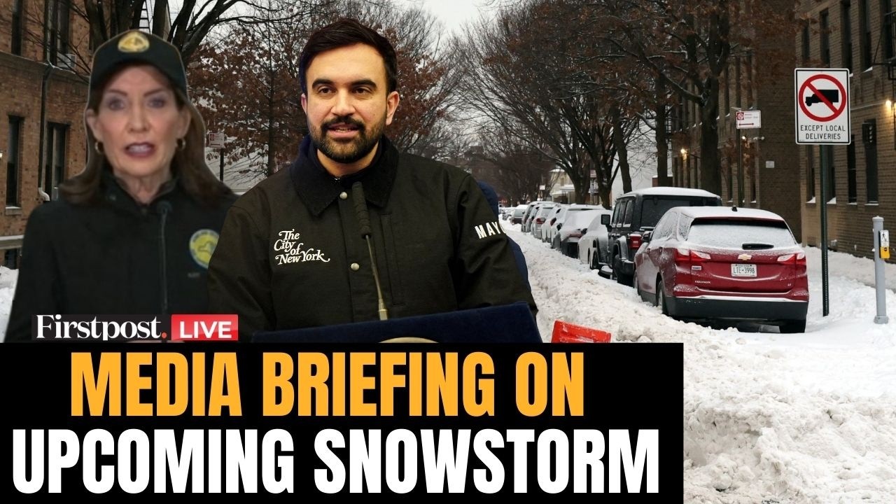 New York Weather LIVE: NYC Mayor Mamdani & NY Governor Hochul's Press Briefing Ahead Of Snowstorm