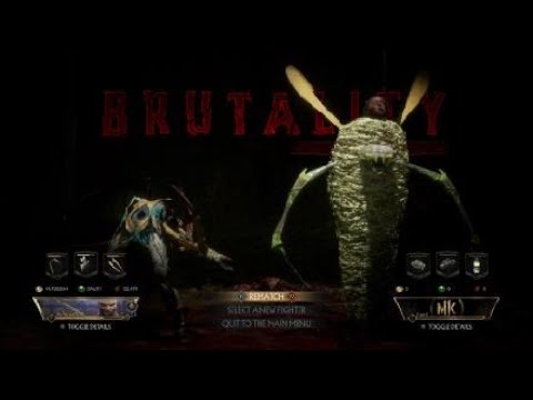 Mortal kombat 11 d'vorah brutality tutorial:  walking in the spider webs