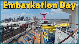 Carnival Valor Embarkation Day New Orleans to Cozumel!