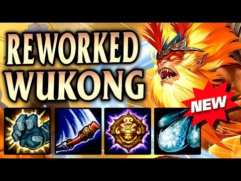 THE NEW REWORKED WUKONG IS FINALLY HERE! First Thoughts Jungle Commentary - League of Legends S9