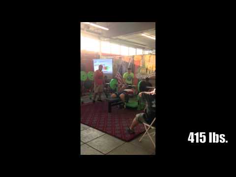 Jason Manenkoff Bench Press 415 lbs.@164.2 (Unequipped/Drug-Tested)