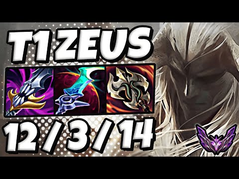 T1 Zeus Aatrox vs Dr Mundo [ TOP ] Patch 12.23 Korea Master ✅