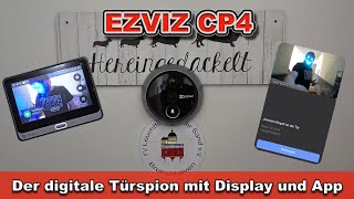 EZVIZ CP4 2025 | digitaler Türspion / Türklingel mit FullHD Kamera + WLAN / App - Anbindung