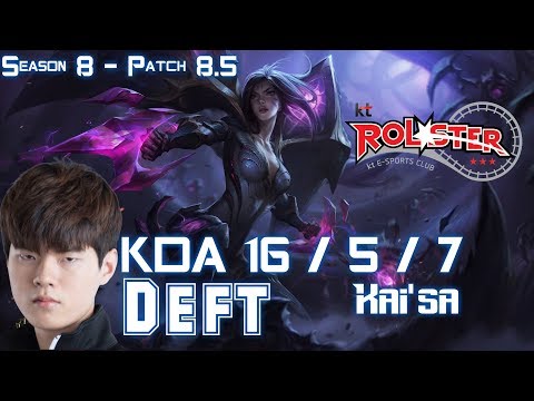 KT Deft KAI'SA vs VARUS ADC - Patch 8.5 KR Ranked