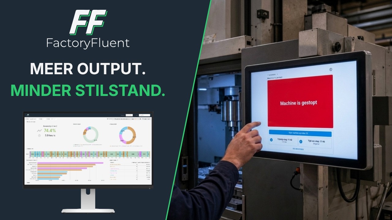 Voorbeeld van FactoryFluent machine monitoring