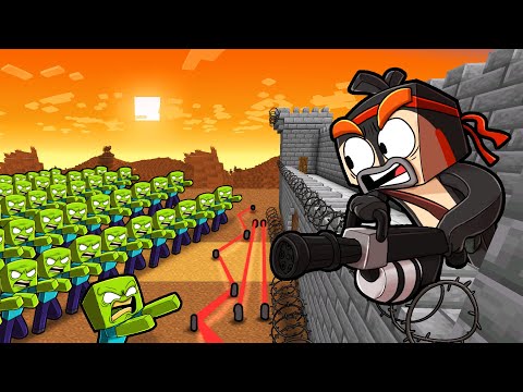 Insane Base vs Zombie Apocalypse! Minecraft