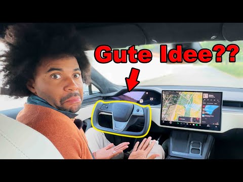 What will the 1020 hp Tesla road trip to Portugal be like with half a steering wheel? 🤓
