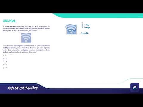 Análise Combinatória - Resolução Exercício 5/30 - (UNCISAL)