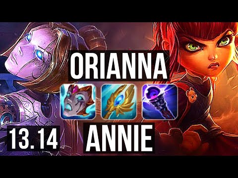 ORIANNA vs ANNIE (MID) | Rank 1 Ori, 8/1/10, 900K mastery, Rank 26 | EUW Grandmaster | 13.14