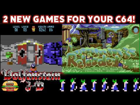 2 NEW Games For C64 - WOLF64 & Lemmings Reloaded!