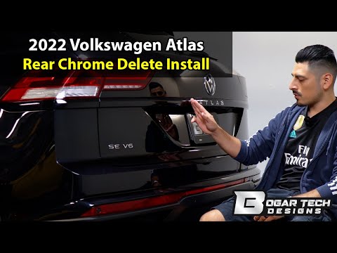 Volkswagen Atlas Cross Sport 2020-2025 Rear Chrome Delete Install