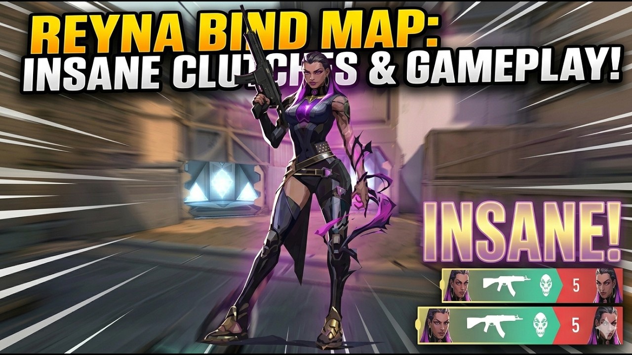 REYNA DOMINATION on BIND 🔥 Insane Clutches & Headshots | Valorant Gameplay