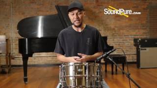 Video thumbnail for Ludwig 8x14 Supralite Steel Snare Drum Quick n' Dirty by soundpurestudios