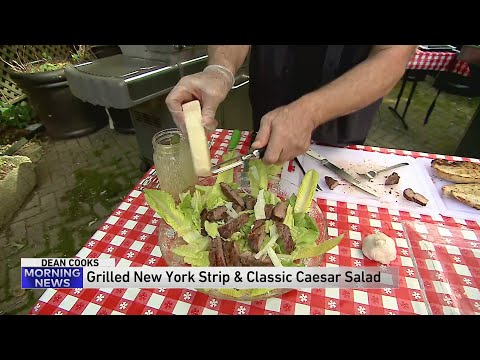 Dean shares recipe for Grilled New York Strip Steak on Homemade Caesar Salad