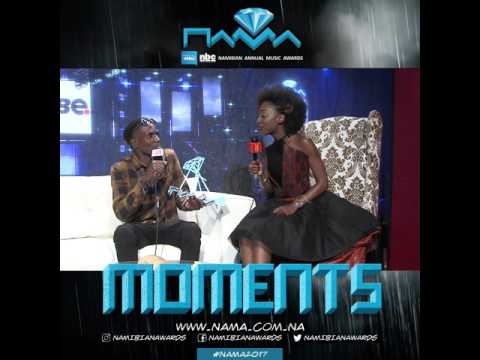 Diop carrying his NAMA trophy!