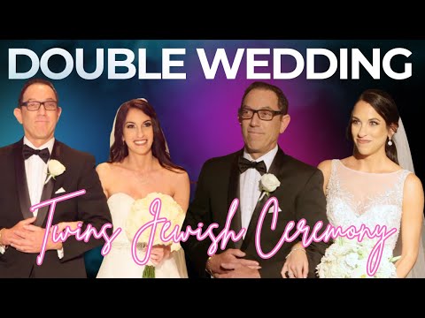 Twin Sisters Get Married Together in Beautiful Jewish Wedding Ceremony 💍✨ | Double Wedding Joy