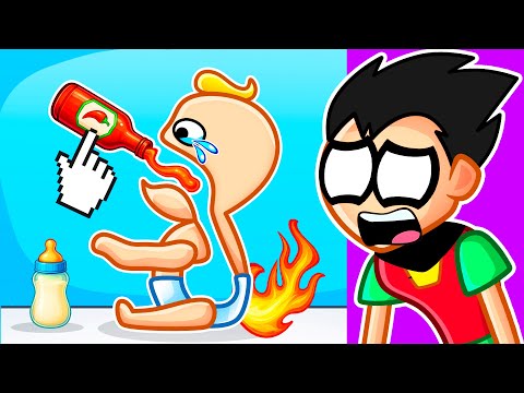 I tried to feed the baby...