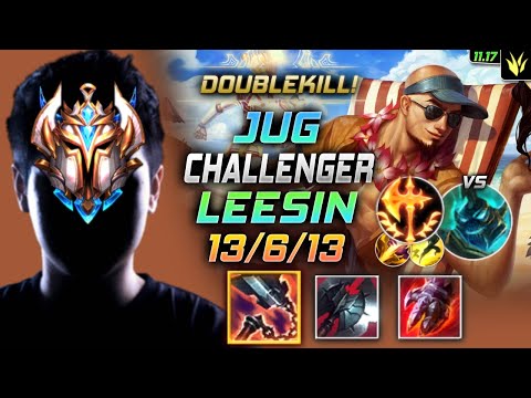 Challenger Lee Sin Jungle vs Hecarim - 챌린저 정글 리신 템트리 룬 선혈 정복자 リー・シン Ли Син 盲僧 李星 - LOL KR 11.17