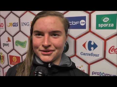 Davinia Vanmechelen na België – Denemarken op 28.11.2016