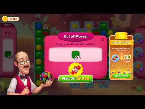 Homescapes Stuck Level 1987