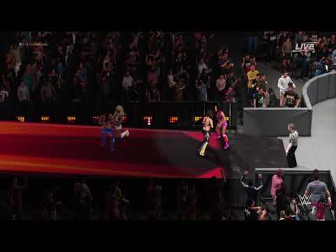 The Bella Twins Vs Alicia Fox & Mickie James WWE 2K18 PS4