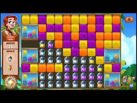 Lost Island Blast Adventure Level 845 - NO BOOSTERS 🏝️ | SKILLGAMING ✔️