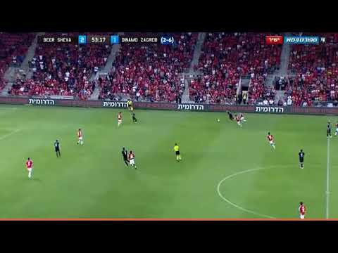 Gol do Dinamo Zagreb (Hapoel Beer Sheva 2 X 2 Dinamo Zagreb)