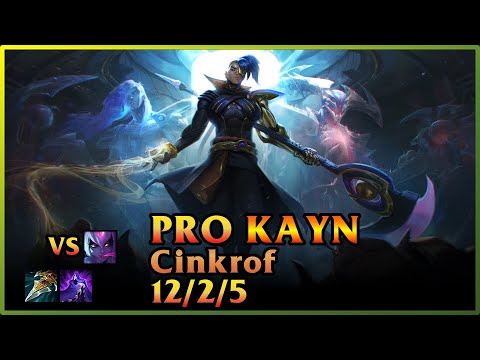 PRO Kayn Replay (EUW) [Cinkrof/Cinkroff] | KDA 12/2/5 JNG