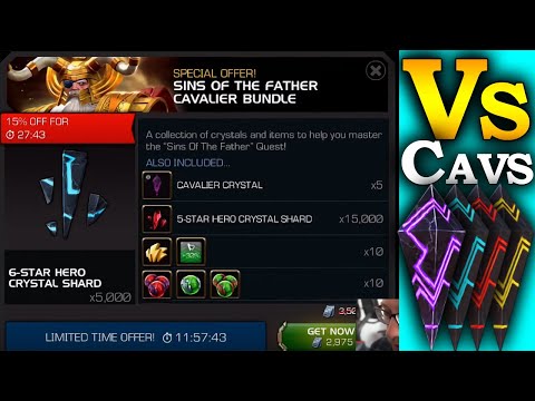 Which gives more 6-stars? Cav Crystals -vs- Cav Quest Bundle | Marvel Contest of Champions