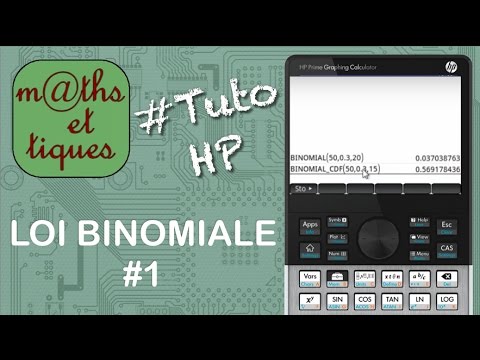 PROBA : Calculer une probabilité pour une loi binomiale - Tutoriel HP Prime