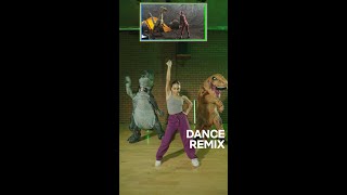 charlize glass dances with dinosaurs #shorts