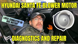 Hyundai Santa Fe blower motor diagnose and replacement