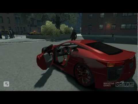 GTA IV 2010 Lexus LFA Mod HD (crash test)