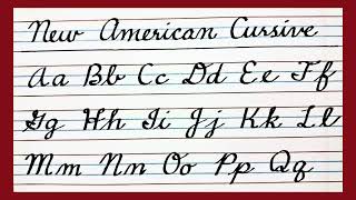New American Cursive writing A to Z, Small letters & Capital letters, Cursive handwriting EASY
