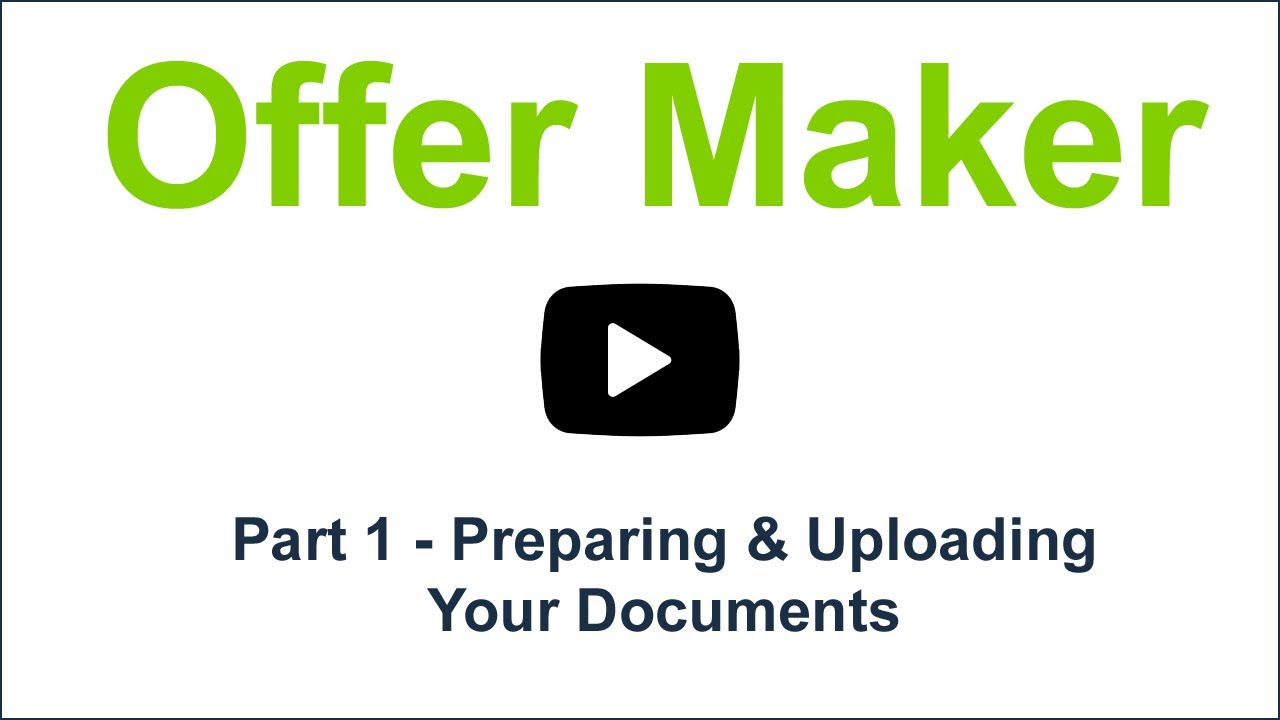 Preparing & Uploading Your Documents
