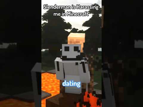 Minecraft but Slenderman is Hunting me Down | #funny #scary