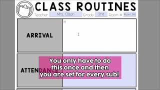 Build a Sub Binder and Never Write Last Minute Sub Plans Again!