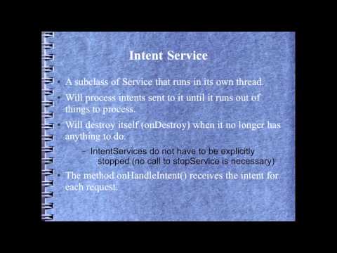 Android Development Course Chapter 14 Services Discussion