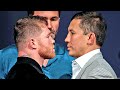 HEATED CANELO ALVAREZ STARES DOWN GENNADY GOLVOKIN IN FIRST FACE OFF IN 4 YEARS! | CANELO VS GGG 3